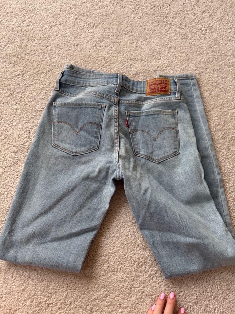 Light Wash Women's Levi’s Skinny Jeans - Classic Stretch Denim sz 25 - Picture 4 of 6